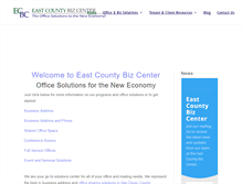 Tablet Screenshot of eastcountybiz.com
